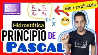 PRINCIPIO de PASCAL Ejercicios  [100% 𝘽𝙞𝙚𝙣 𝙚𝙭𝙥𝙡𝙞𝙘𝙖𝙙𝙤!​🫵​​]FÍSICA Preparatoria