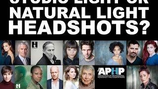 Studio Light Headshots or natural light Headshots?