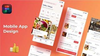 Food App Figma Mobile App UI UX Design Tutorial