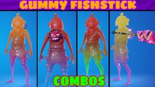 10 BEST GUMMY FISHSTICK COMBOS | Best Gummy Fishstick Skin Styles/Combos | Fortnite