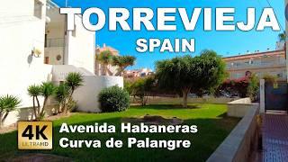 Avenida Habaneras - Curva de Palangre (Torrevieja), Spain - Costa Blanca, Walking tour [4k 60 fps]