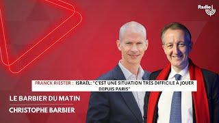 "Les israélien vivent dans la peur de recevoir des roquettes" - Franck Riester