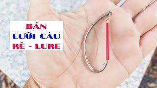 Lưỡi câu rê cá lóc dùng nhái thật, lưỡi thép lò xo