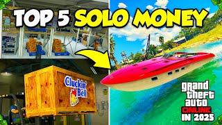 TOP 5 BEST SOLO WAYS to Make MILLIONS in GTA 5 Online! (2025)