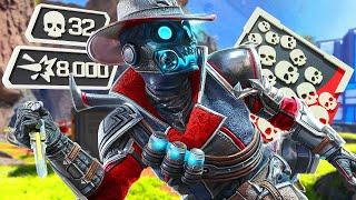 INSANE Bloodhound 32 KILLS and 8,366 Damage in ONE GAME Apex Legends Gameplay Season 22