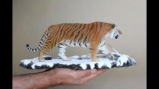 SIBERIAN TIGER SCULPTURE escala 1:10 #animalsculpture   #Sculpting #asia  #Animals #wildlife