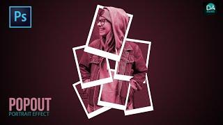 PHOTOSHOP PORTRAIT POPOUT ART TUTORIAL - PHOTOSHOP EDITING