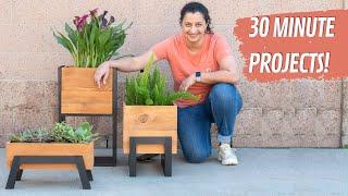 DIY Modern Planter Box - 3 WAYS - Quick and Easy Project