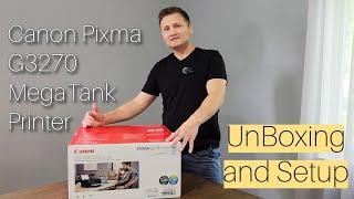 Canon PIXMA G3270 MegaTank Printer Unboxing and Setup G3272