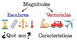  Magnitudes Escalares y Magnitudes Vectoriales  EJEMPLOS  [Fácil y Rápido] | FÍSICA |