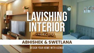 Abhishek & Swetlana's Home Interior In Orchid Whitefield//Asense Interior//Interior Design Bangalore