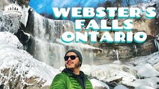 Webster's Falls Winter in Ontario Canada. Hidden Gems