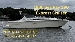 READY TO CRUISE & ENTERTAIN. THIS SEA RAY 390 EXPRESS CRUISER PACKS A PUNCH!