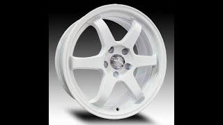 V8 Wheels AU-420 18x8in Gloss White -  high performance parts online