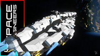 The Typhoon Class Guided Missile Cruiser!  - Space Engineers