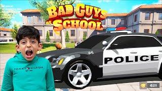 Jason and Alex play Bad Guys at school funny game with police