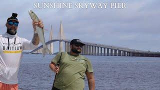 FISHING the SUNSHINE SKYWAY PIER. why it's so hard to CATCH GAG GROUPER.