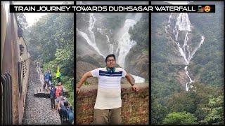 Train Journey On 18048 Amravati Express Towards Dudhsagar Falls || Beautiful Falls of Goa 