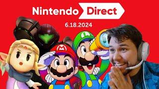 Nintendo Direct 6.18.24 LIVE REACTION | Possibility Button