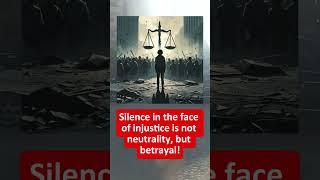 Is silence in the face of injustice just neutrality?