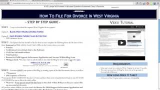 Free West Virginia Divorce Papers and Forms