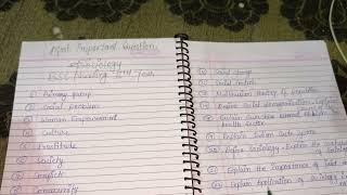 Sociology Most Important Question For Bsc Nursing 2nd year |Mpmsu Latest Update #mpmsu #nursingexam