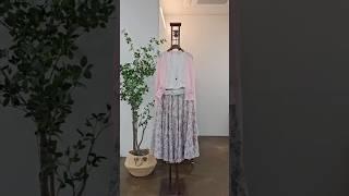 리본 가디건(250519) #fashion #중년패션코디 #4060 #린넨