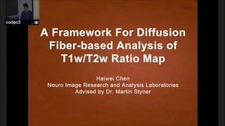 Haiwei Chen - “A Framework for Diffusion Fiber-based Analysis of T1w/T2w Ratio Map”