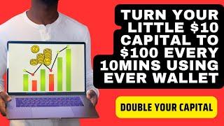 TURN YOUR LITTLE $10 CAPITAL TO $100 EVERY 10MINUTES USING EVER WALLET DOUBLE YOUR CAPITAL.