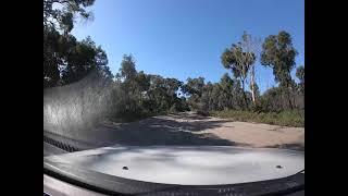 Driving to Castaways at Bulwer from the Moreton Island Adventures Micat Ferry