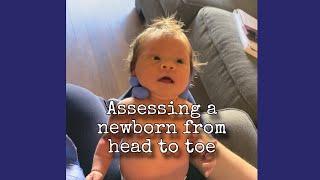 Assessing a baby from head to toe