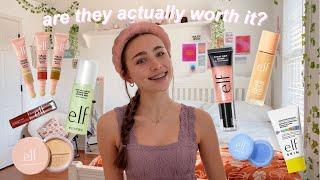 doing my makeup using *ONLY* tiktok viral elf makeup dupes