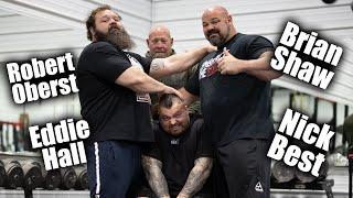 Training with The Strongmen at BRIAN SHAW'S GYM!!! - Eddie Hall