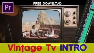 Vintage TV | INTRO | FREE TEMPLATE | #35 #VIKRAMBHAMRAH Premiere PRO