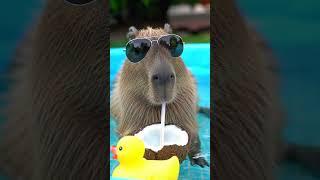 Capybara Vibes ️ #capybara #funnyanimals #summervibes