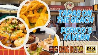 SO GOOD WE WENT BACK!! Eating budget friendly tapas on LA MATA beach at Perico´s Tavern