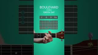 How to play "Boulevard of Broken Dreams" chorus by Green Day