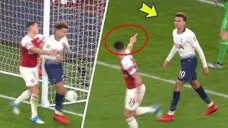 Watch: Dele Alli humiliated Petr Cech causing Granit Xhaka to be angry