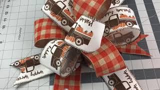 Dollar General  Fall Bow DIY Easy to Make