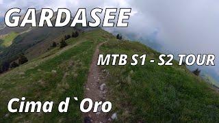 Gardasee Mountainbike S1 - S2  MTB Tour / Cima d`Oro