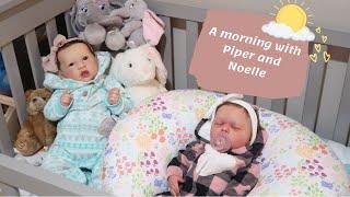 Piper & Noelle's Morning Routine | Reborn Roleplay | Sophia's Reborns