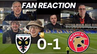 Fan Reaction after Wimbledon 0-1 Walsall