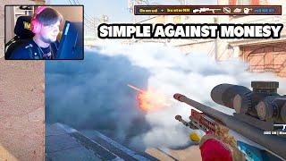 s1mple faces m0NESY in FACEIT Match! GuardiaN 1vs4 Clutch - CS2