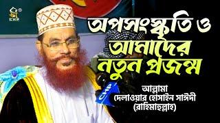 অপসংস্কৃতি ও আমাদের নতুন প্রজন্ম ।  আল্লামা সাঈদী । Opo Songskriti O Amader Notun Projonmo। Sayedee