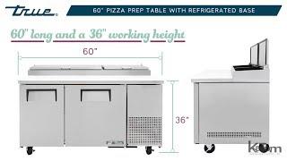True 60" Pizza Prep Table (598-TPP60)
