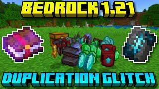 MINECRAFT BEDROCK 1.21 DUPLICATION GLITCH (Playstation, Xbox, Switch, MCPE, PC)