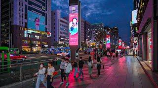 Saturday Night Gangnam Seoul | Back to Normal After the Storm | Korea 4K HDR