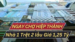 Bán Nhà 1 Trệt 2 Lầu Giá Chỉ 1,25 Tỷ Gần Chợ Hiệp Thành Quận 12