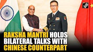 Defence Minister Rajnath Singh holds bilateral talks with Chinese Defence Minister Dong Jun