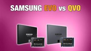 Samsung EVO vs QVO, TLC/QLC technology comparison.